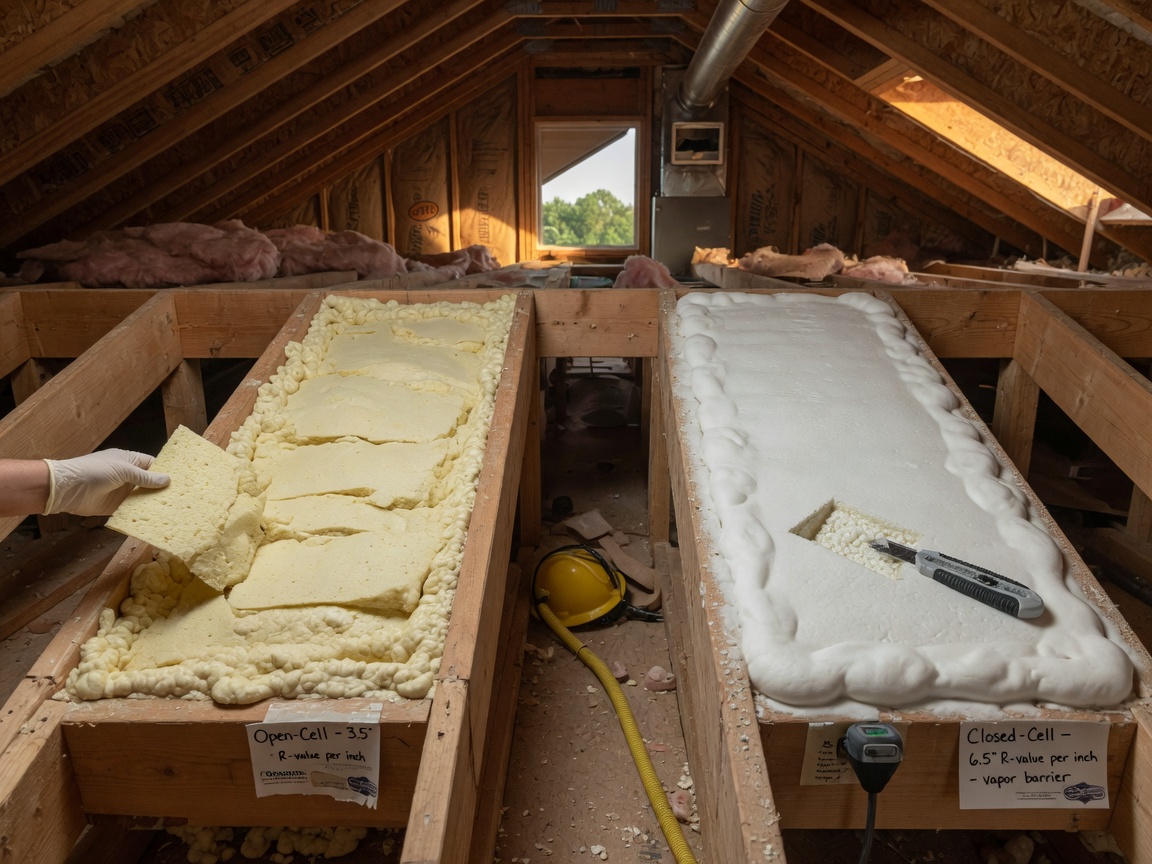 Open-Cell vs Closed-Cell Spray Foam: Which Is Right for Your Owasso Home?