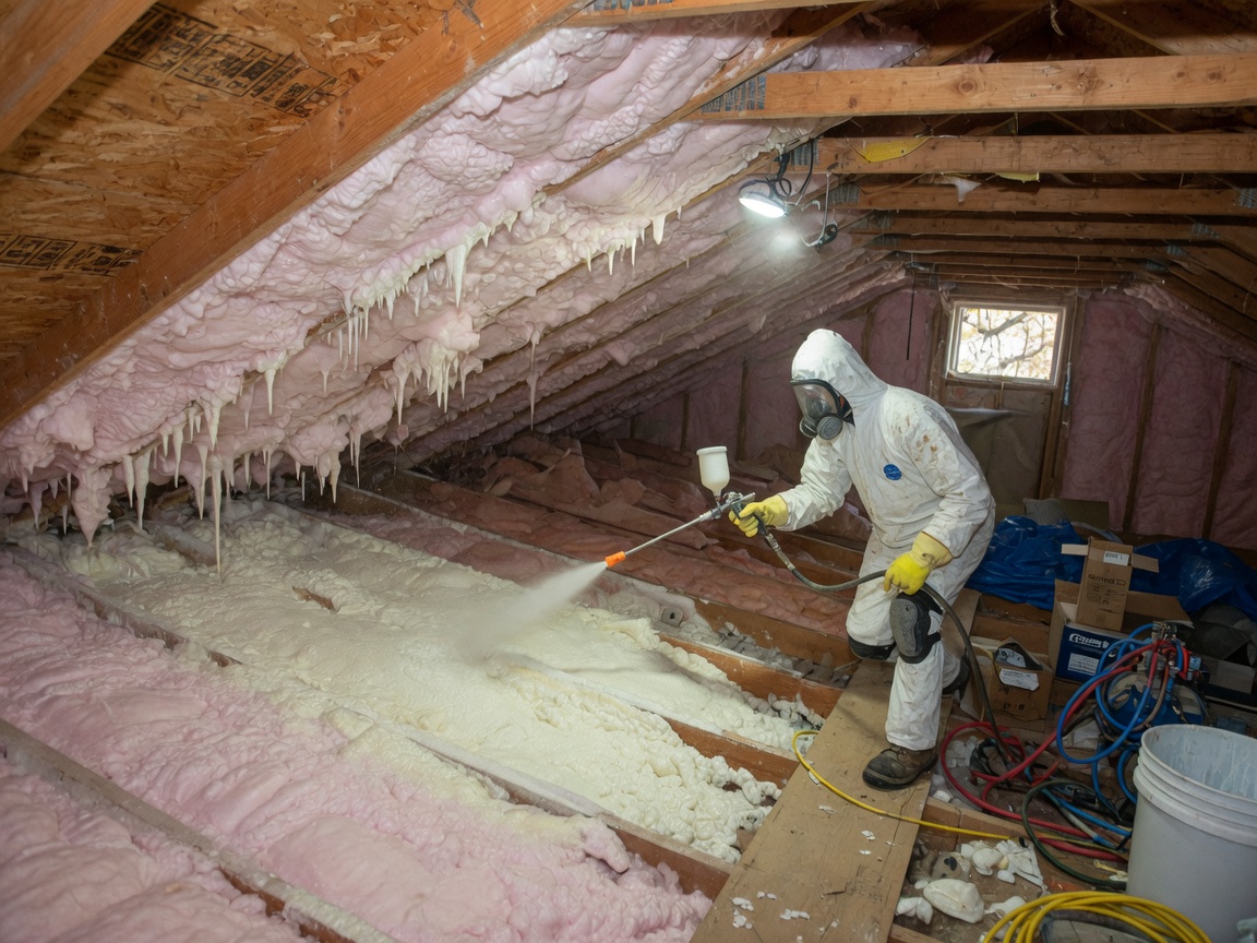 Attic Spray Foam Insulation in Owasso