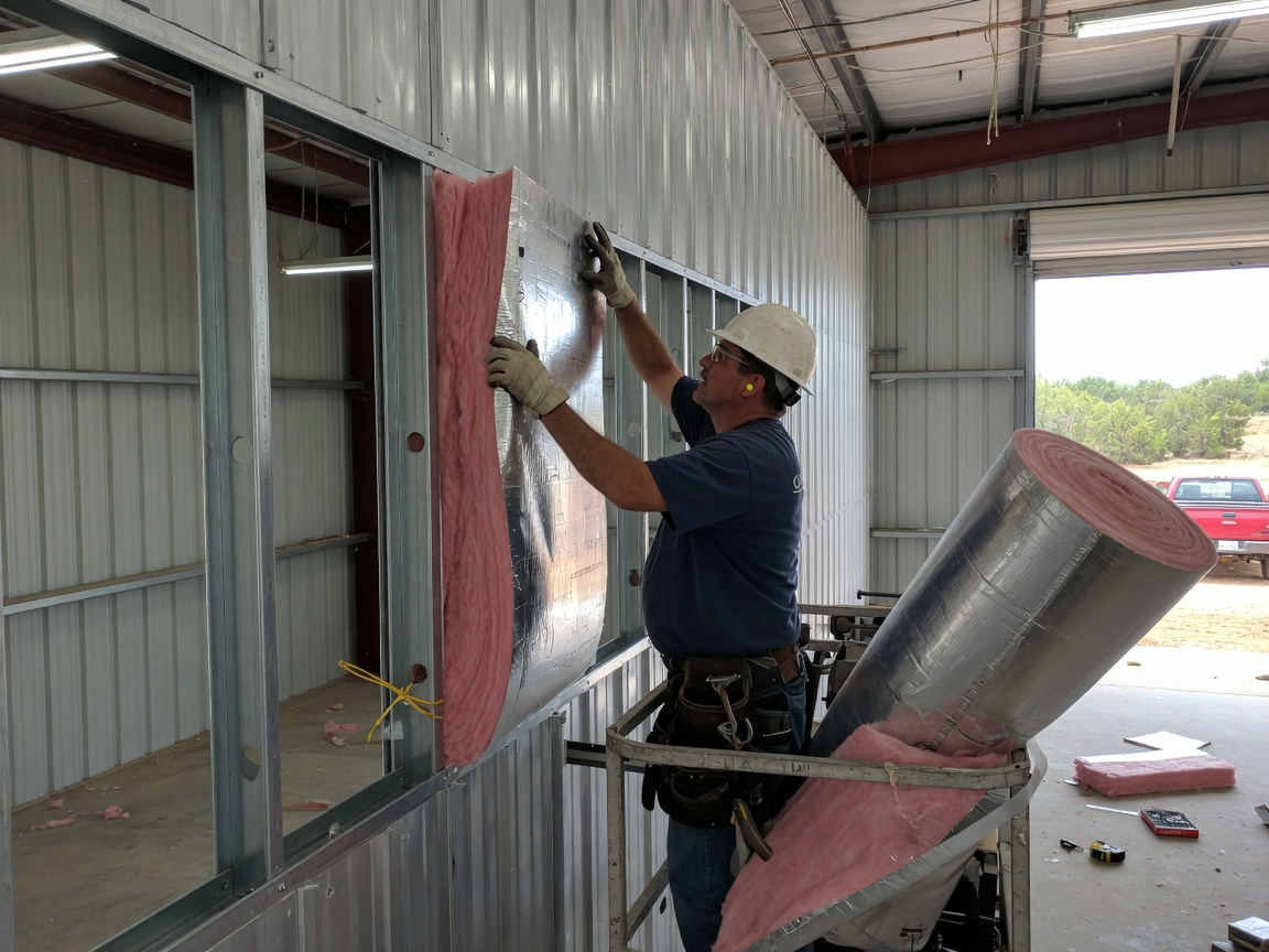 Metal Building Insulation in Owasso