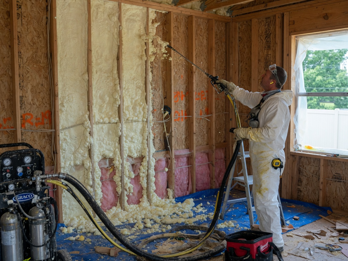 Wall Spray Foam Insulation in Owasso